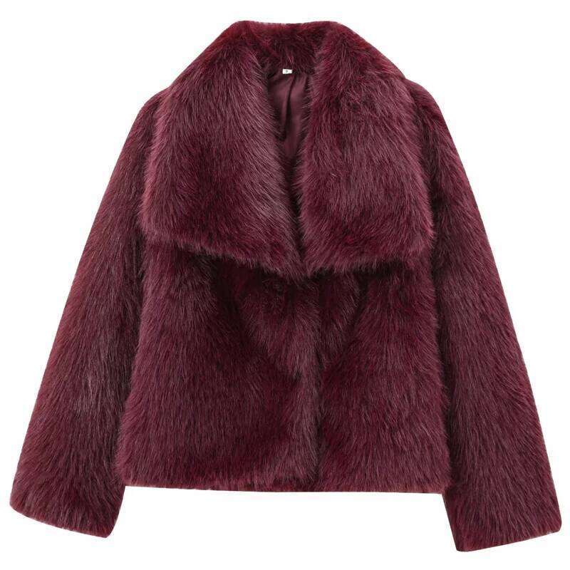 hoodie Women's Fur Coat Women Plush Bury Bomber Solid Crop Long Sleeve Jacket Warm Winter Woman Casual Coats jacket142
