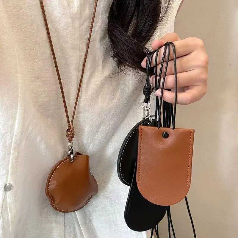 PU Key Case Box Hanging Neck Eyeglasses Storage Pouch Headphone Storage Bag For Outdoor Hunting Biking Small Leather Bag G250802