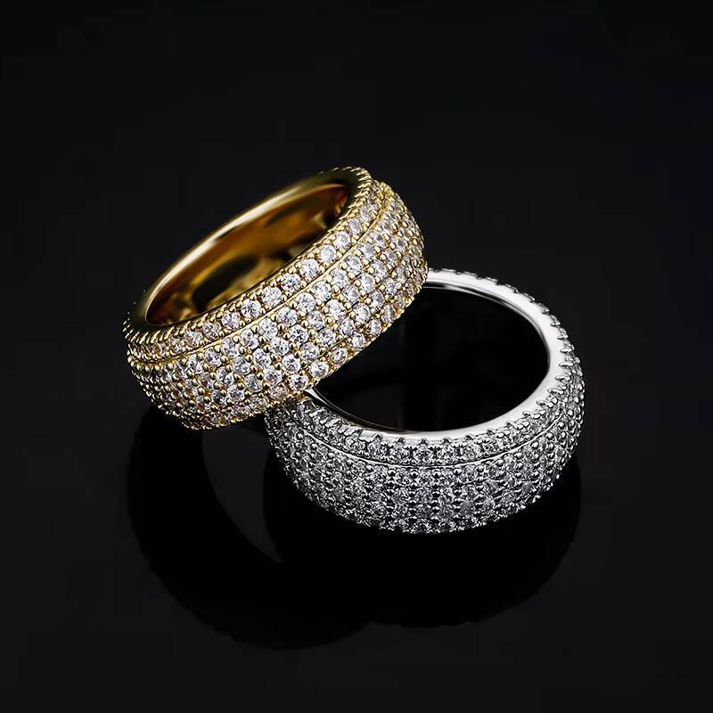 Trendy Streetwear Jewelry: Dazzle Your Outfit With Luxe Multi-Tiered CZ Cufflink Set