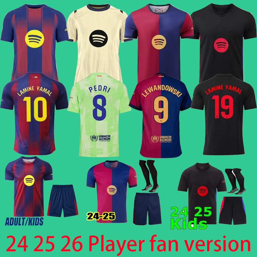 25-26 LAMINE YAMAL jersey LEWANDOWSKI soccer jerseys shirts2025-2026 PEDRO PEDRI RAPHINHA GAVI football kids kit maillot de foot camiseta futbol barcelone kits