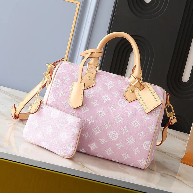 High Quality Designer Bag Luxury pillow Shoulder Bag handbag mini bag Classic Unisex Crossbody Bags Women Leather Denim pink Crossbody Bag Purses Wallets 25CM