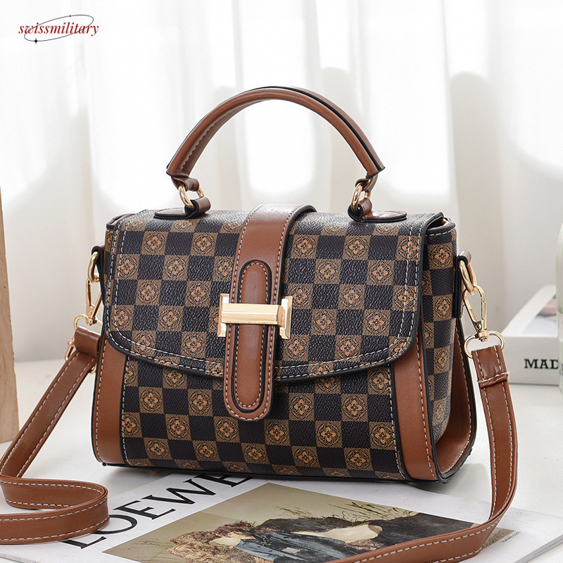 2025 New Fashion Small Square Handbag Korean Style Trendy Single Shoulder Crossbody Women's Bag swissmilitary
