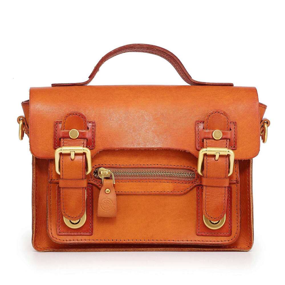Style Personality New British Genuine Women's Crossbody Leather Handbag Fashion Niche Commuter Shoulder Bag