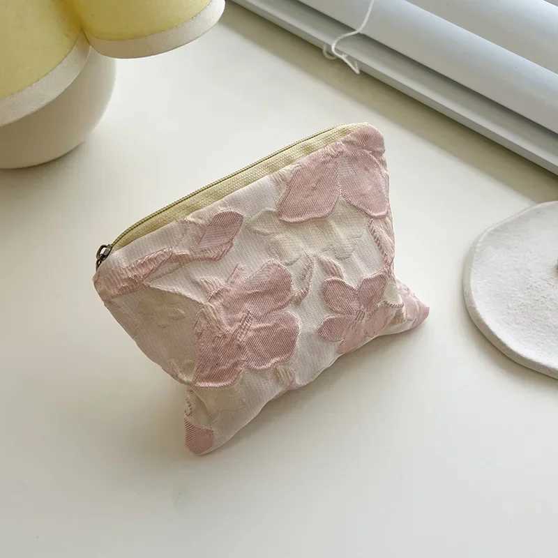 Mini Small Zipper Coin Purse Women Cute Floral Clutch Purse Lipstick Bag Key Wallet Lady Cotton Travel Makeup Storage Bag Pouch G250802