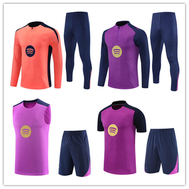 24 25 26 Barcelone tracksuits training survetement kits retro Soccer chandal LAMINE YAMAL GAVI FERRAN PEDRI LEWANDOWSKI RAPHINHA Jerseys mens and kids