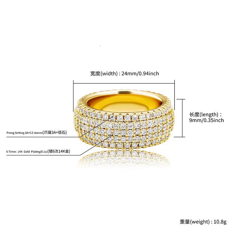 Trendy Streetwear Jewelry: Dazzle Your Outfit With Luxe Multi-Tiered CZ Cufflink Set
