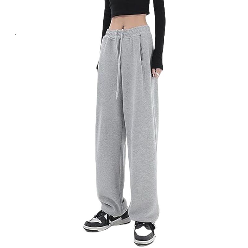 Free shipping designer Autumn Winter Casual Sweatpants Loose Comfortable Home Drawstring WideLeg Pants Straight Long Pants High quality clothing