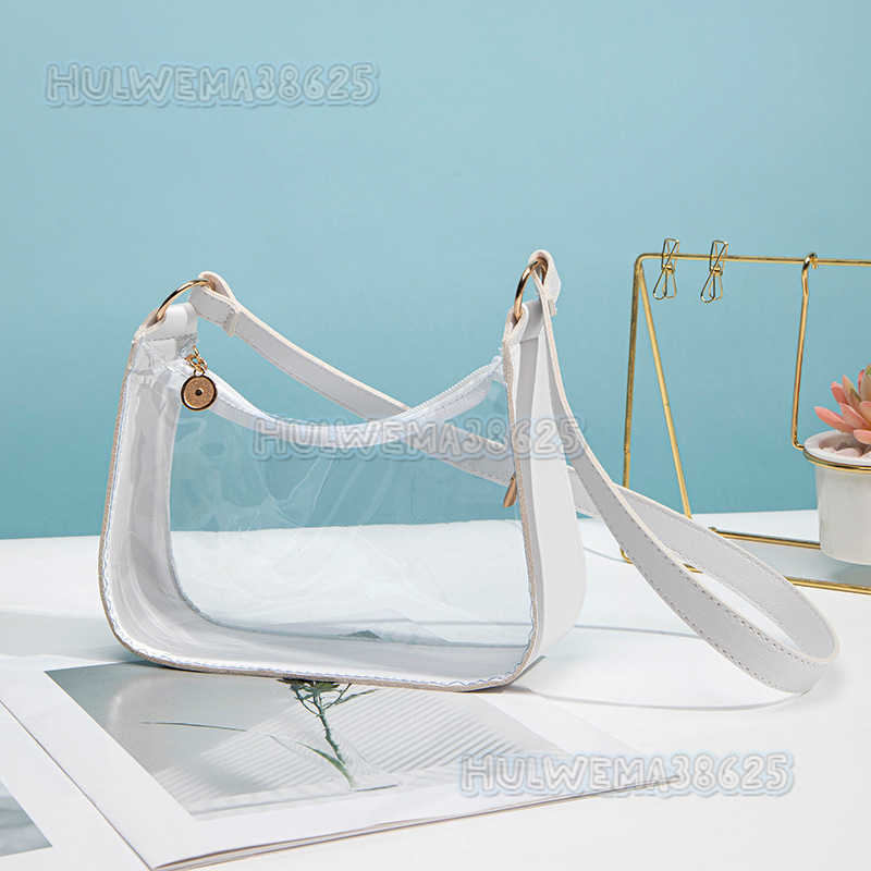 2025 New Trend Underarm Bag Fashion Transparent Bag Single Shoulder Bag Handheld Womens Bag Simple Small Bag H250804