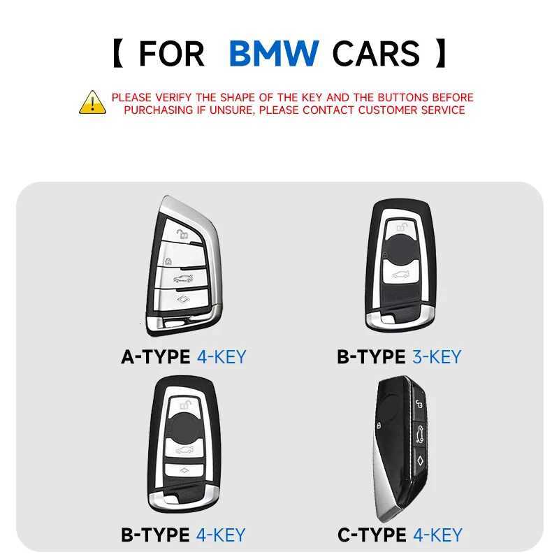 Genuine Leather Car Key Case Cover Key Bag For BMW X1 X3 X5 X6 X7 F20 F15 F16 F48 G20 G30 G01 G02 G05 Protect Set Accessories G250802