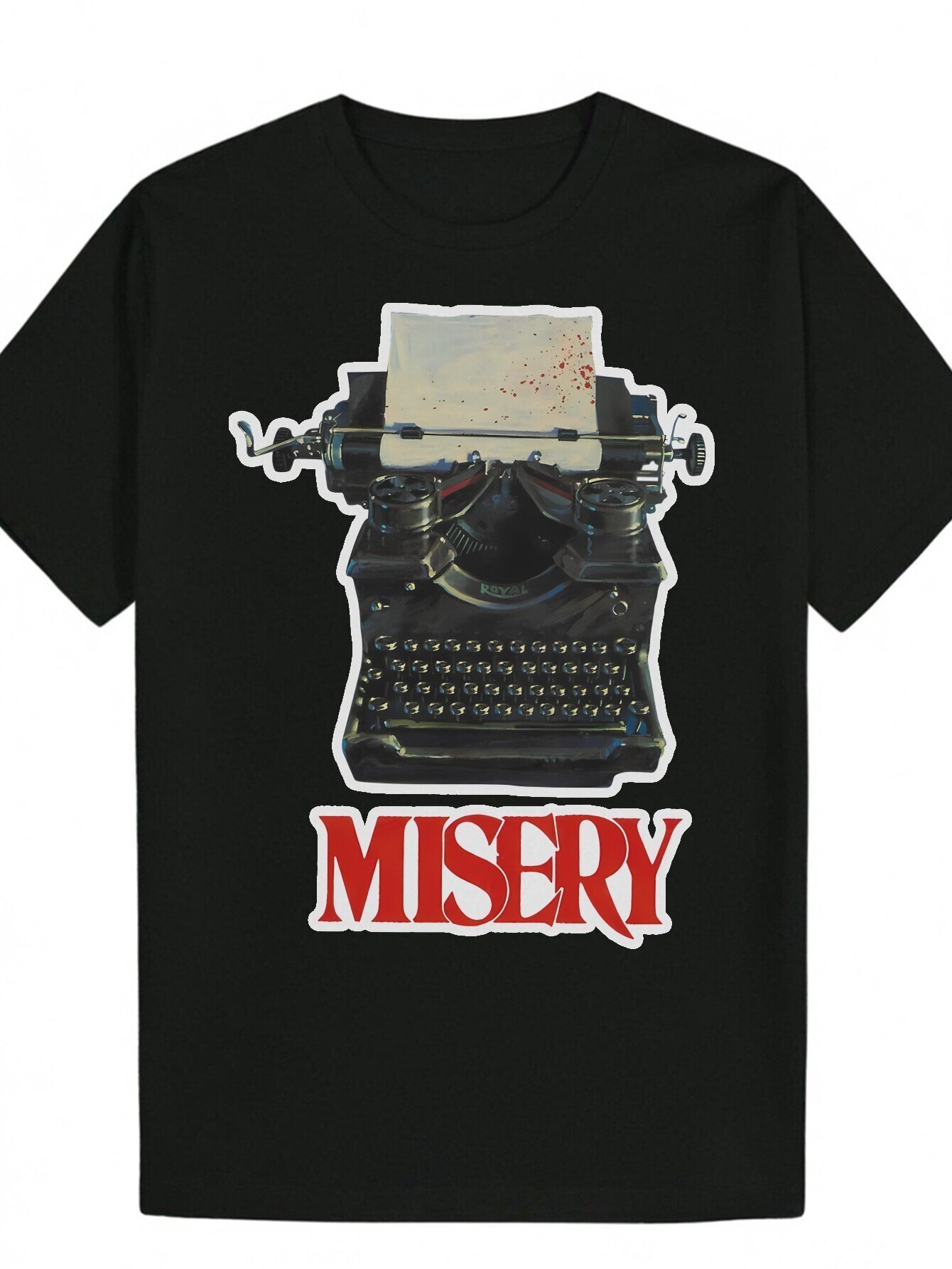 Funny Short Sleeve Graphic Fashion Print Summer Black T-Shirt Series Essential Y2K Anime Inappropriate Horror Dark Humor Band Theme Men's Gift 13