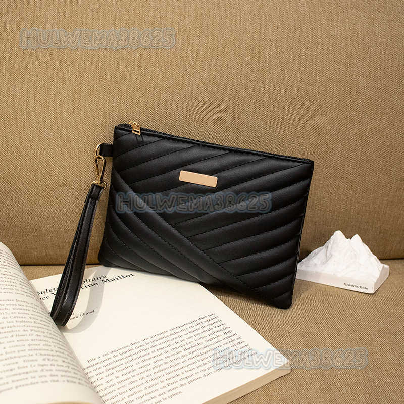 Womens New 2025 Messenger Simple Fashion Leisure Embroidered Thread One Shoulder Popular Envelope Bag H250804 TUES