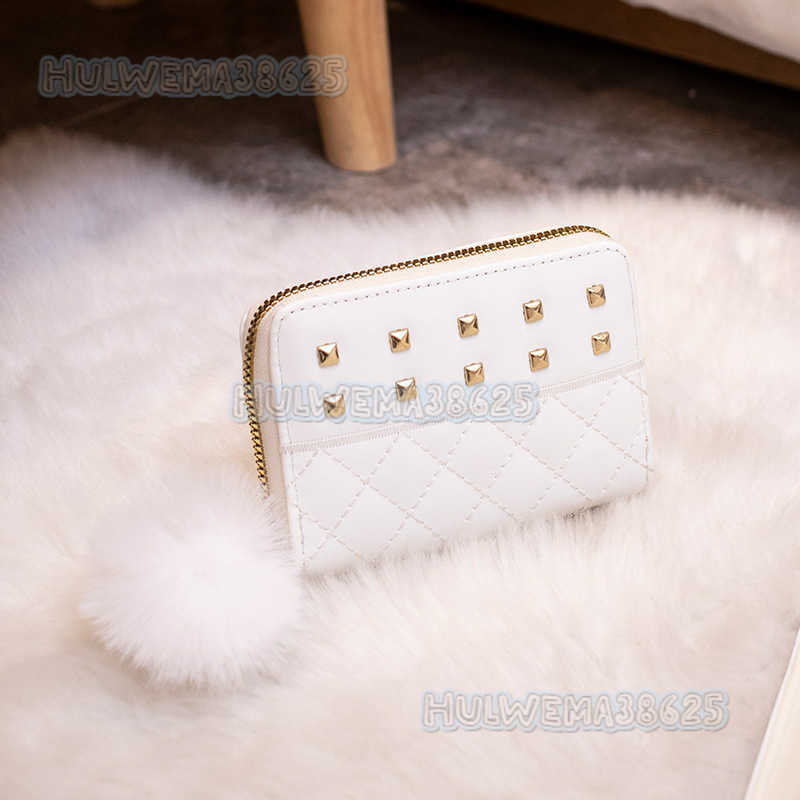 2025 New Fashion Womens Wallet Clutch Short Coin Purse Quilted Decor Card Holder H250804