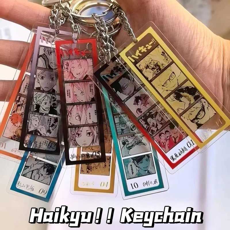 Cartoon Anime Haikyuu!!Acrylic Keychain Cute Backpack Hanging Decoration Key Ring Pendant Accessories Friends Gifts G250802