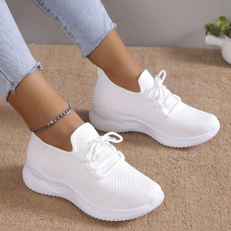 Ladies on Sale 2025 Brand Mesh designer Women's Vulcanize Shoes Autumn Breathable Fashion Solid Sneakers Women