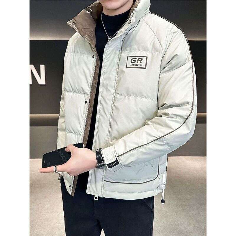 Jiujiang Down Jacket High-End Clothing Jiaxing Pinghu Stand Collar Men's Fashion 2024 New Model