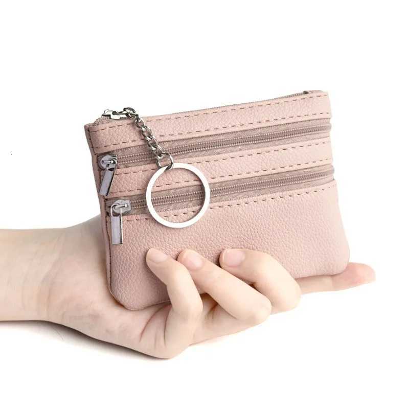 Fashion Women Small Wallet For Ladies Zipper Card Purse Key Storage Bag High Quality PU Short Wallet Female Money Bags G250802