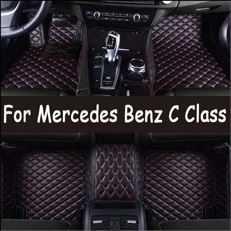 Custom 3D Car Floor Mats for Benz C Class W203 2004 to 2007 Interior Accessories Artificial Leather