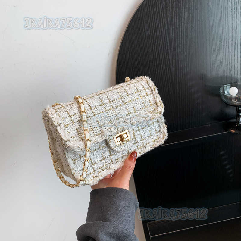 Trend Small Square Bag 2025 New Autumn Bag Women Chain Personality Crossbody Bag Casual Simple Shoulder Bag H250804