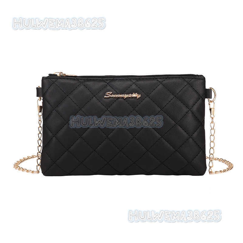 Quilted Solid Color Single Shoulder Chain Bag 2025 New Label Trendy Envelope Womens Bag Fashion Simple Crossbody Bag H250804
