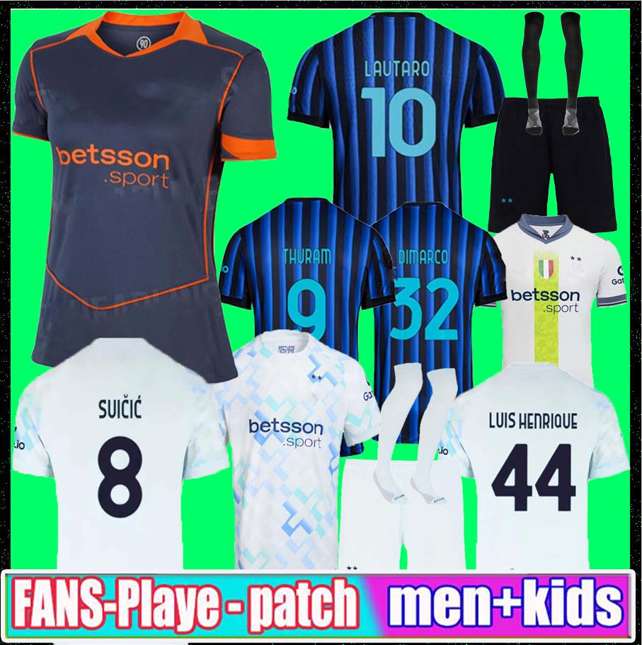 25 26 Maglia LAUTARO fianl Soccer Jerseys BARELLA LUIS Henrique FRATTESI Inters THURAM Miamis Sucic CALHANOGLU Football Shirt 2025 2026 Rossi Special Men Kids kit