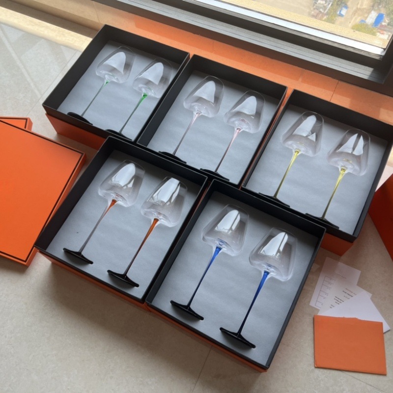 Huge Wine Glasses Crystal Clear Glass Long Stem Wine Glass for RedBlack Concave Bottom Champagne Red Winechampagne Glass Goblet Gift Box