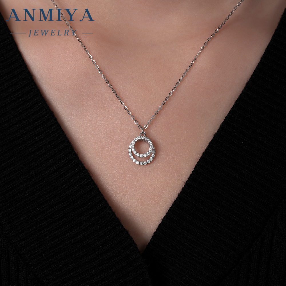 Hypoallergenic 925 Silver Minimalist Jewelry Chain Necklace for Daily Wear Gift with Adjustable Length Lobster Clasp