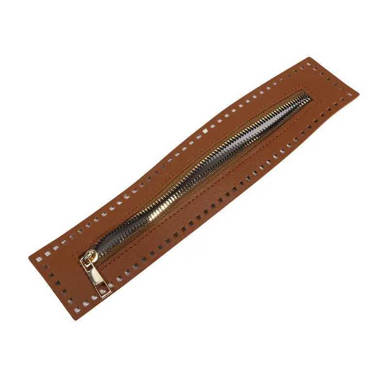 27cm Long Leather Zipper Useful for Crochet Bag Hardware Solid Zipper Sewing Accessory Useful Handbag Leather Zipper Practical G250802