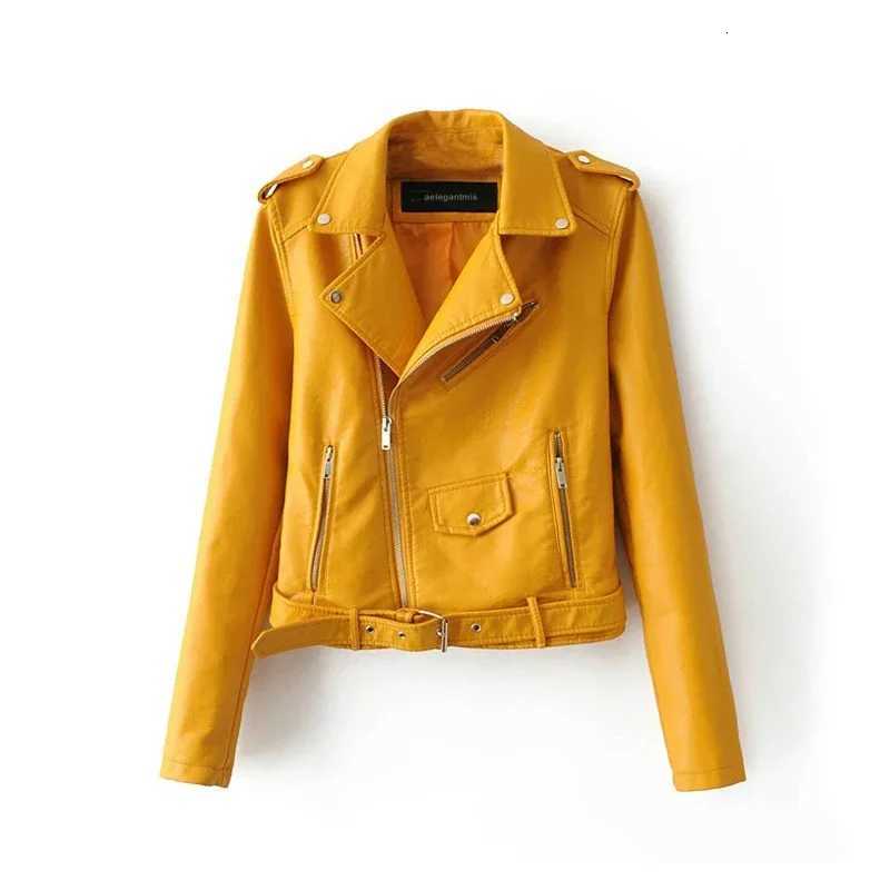 2025 Autumn Black Basic Jacket Women Casual Zipper Short Faux Leather Motorcycle Jacket PU Leather Jacket Ladies Street Coat Z250804