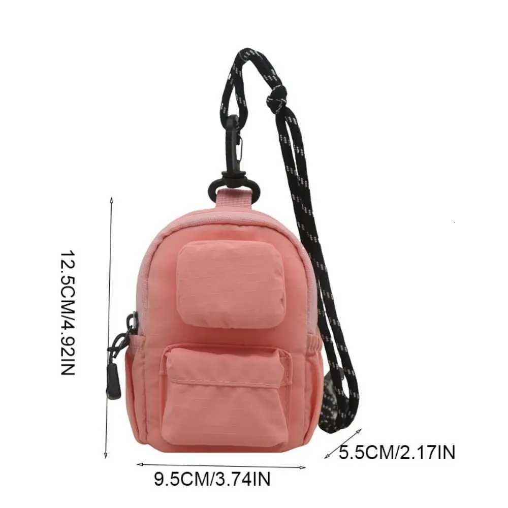 Nylon Hanging Neck Coin Purse Korean Style Multifunction Lanyard Crossbody Bag Hip Hop Mini Wallet Lipstick Earphone Bag Girl G250802