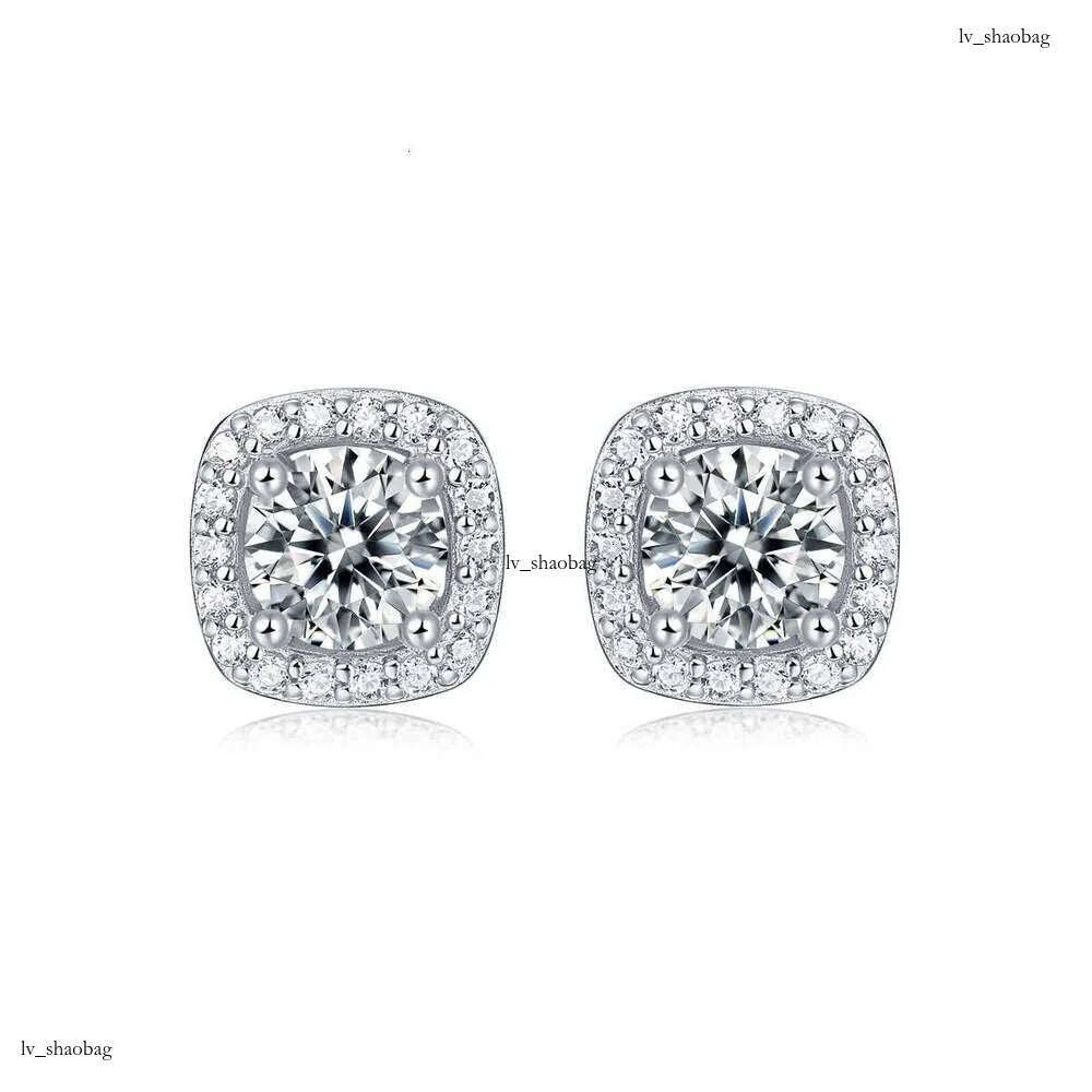 DHCollections Summer New Square Small for Women High-end Fashion Korean Ins Style Niche Temperament Sier Earrings