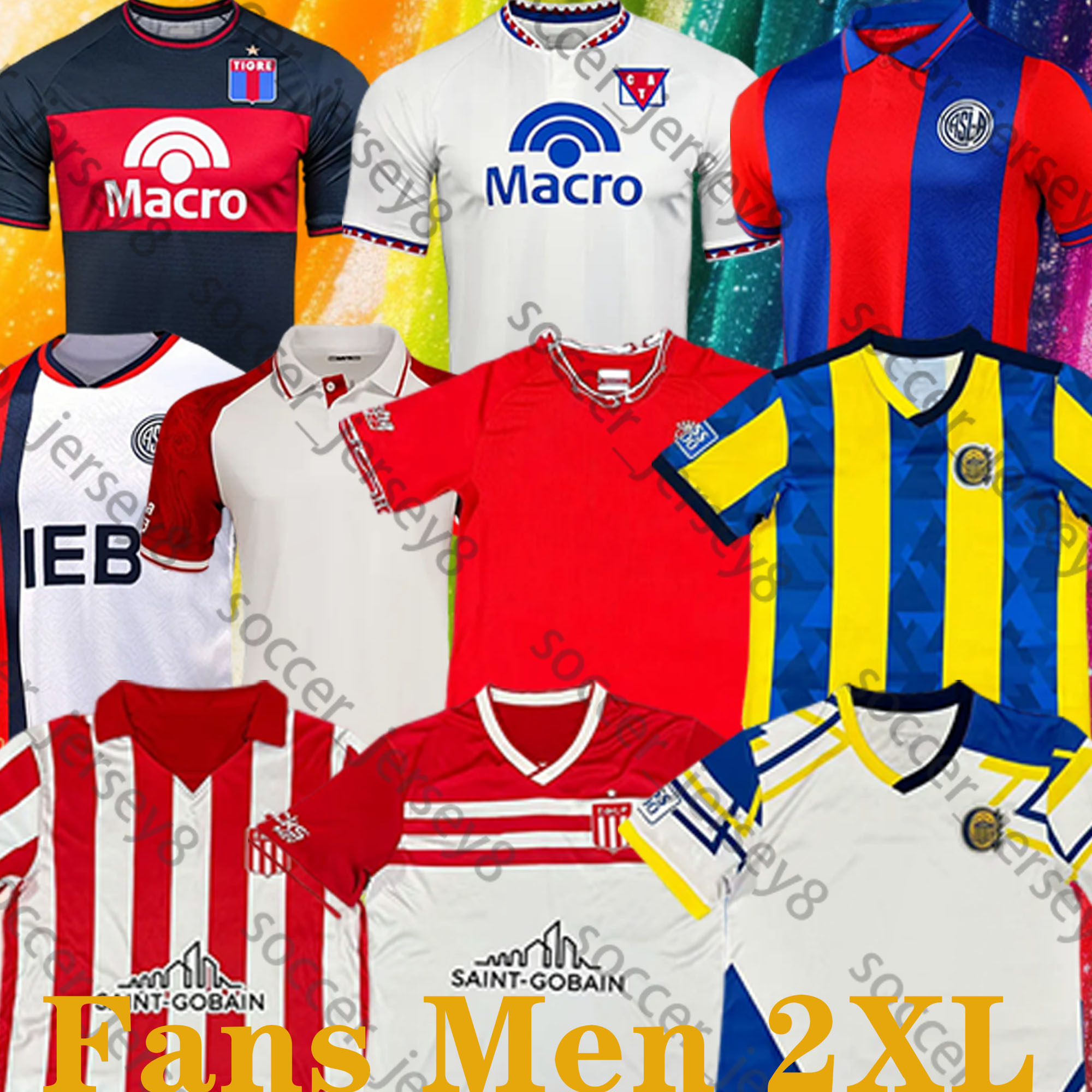 2025 2026 Rosario Central Tigre Soccer Jerseys Lanus La Plata CETRE ALARIO MUNIAIN San Lorenzo de Almagro Huracan Velez Sarsfield 25 26 Men Uniforms Football Shirts