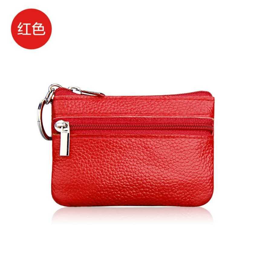 2019 Brand Casual Women Fashion Genuine Leather Car Key Holder Keyring Pouch Coin Purse Case Wallet G250802