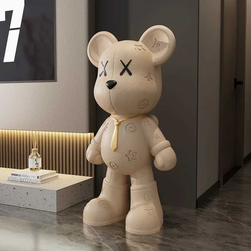 Fashionable Violent Bear Ornaments Large Floor-standing Living Room Decorations Home TV Cabinet Sofa Side High-end Gift L250804