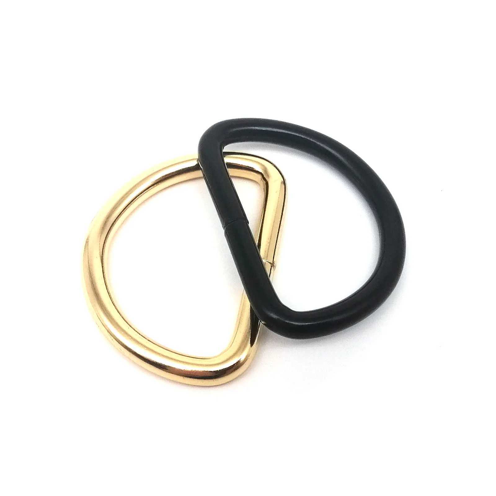 5pcs High Quality Thickened Metal Leather Hand Bag Backpack Purse Strap Belt Dog Collar Chain Semi O Dee D Ring Buckle Clasp DIY G250802