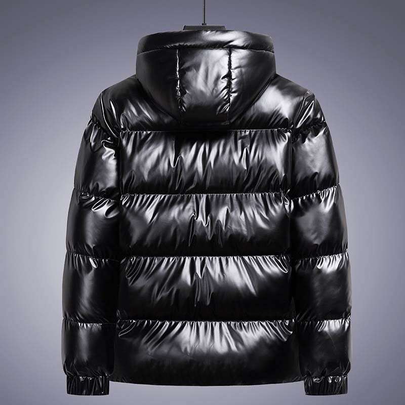 Clothing 2024 New Plus Size Casual Men's Padded Bright-Faced Jacket