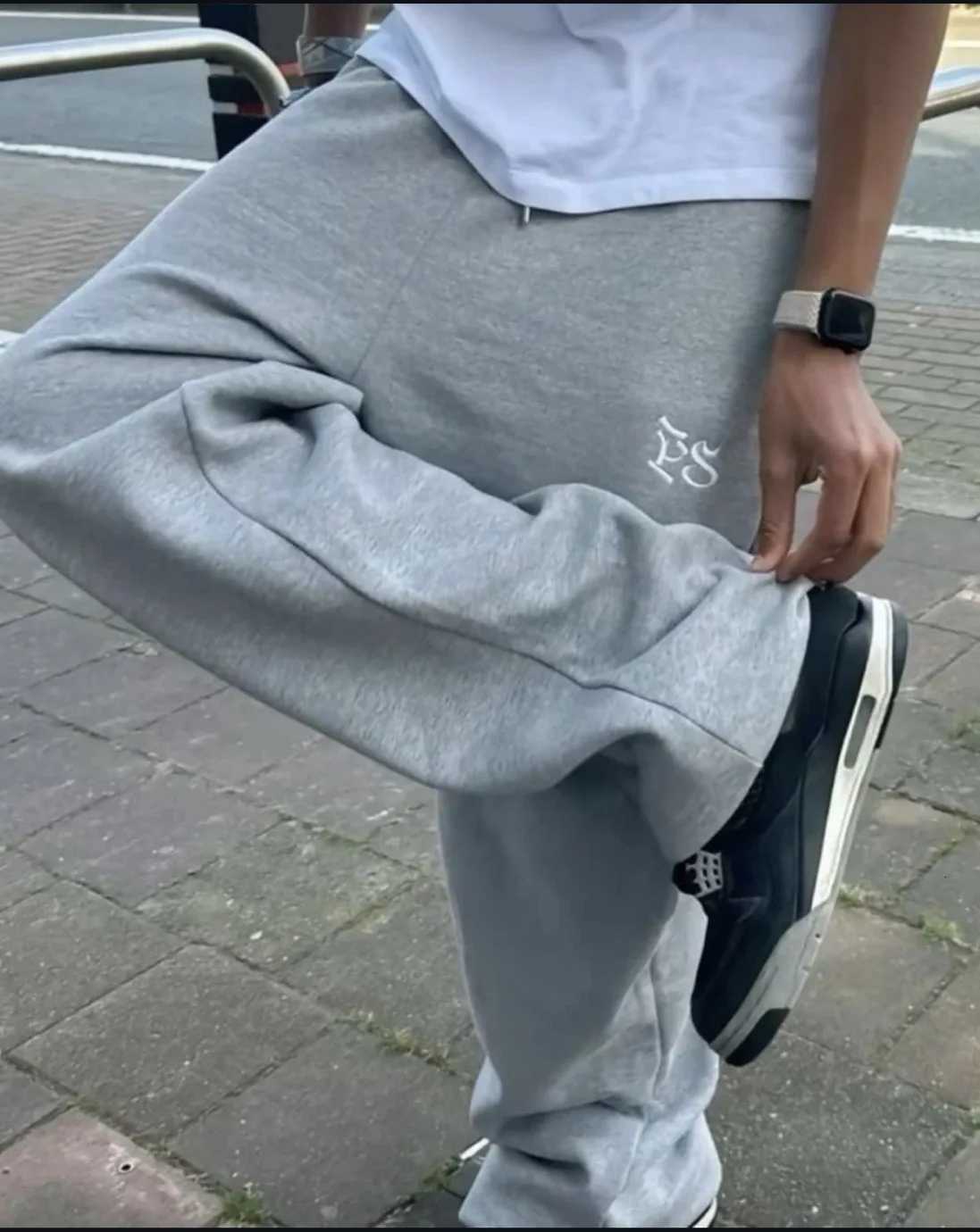 2025fw Black Gray Pepe Studio Baggy Pants Men Women 1 1 High Quality Embroidery Trousers Jogger Drawstring Sweatpants X250804