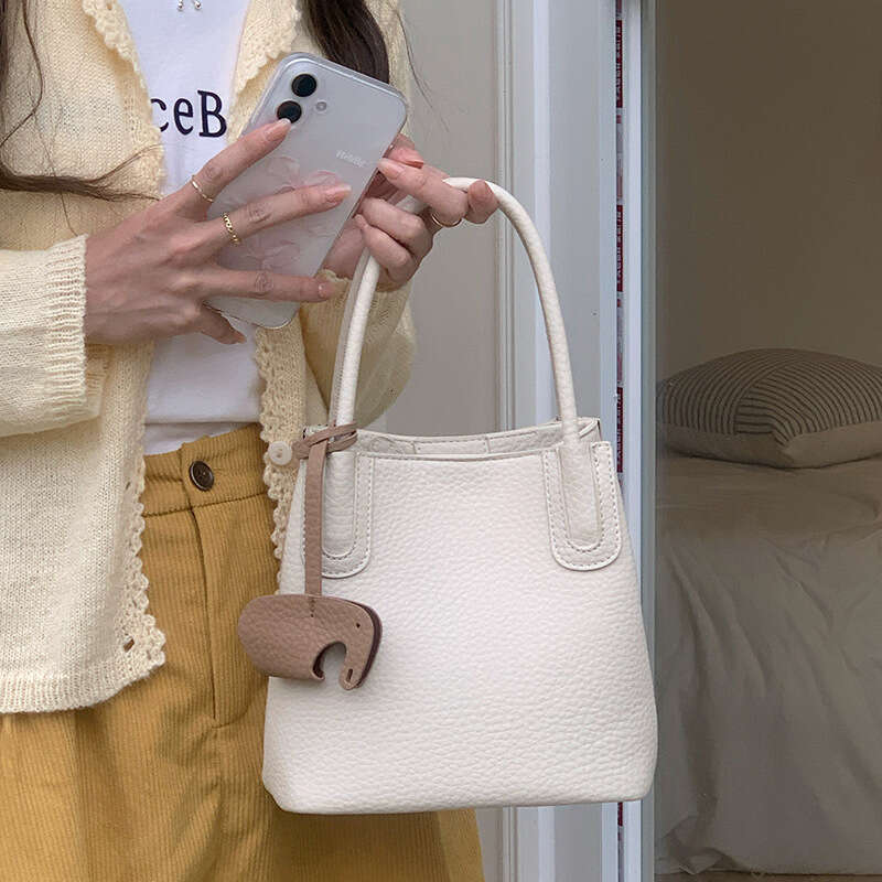 Summer Lightweight Bucket for Women, French Style Simple Casual Handbag, Single Shoulder Bag, Niche Commuter Trendy Crossbody Bag