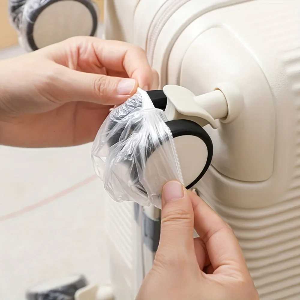 50/80pcs Luggage Wheel Covers - Dustproof Suitcase Protectors Wheel Disposable Travel Accessories for Trolley Cases G250802