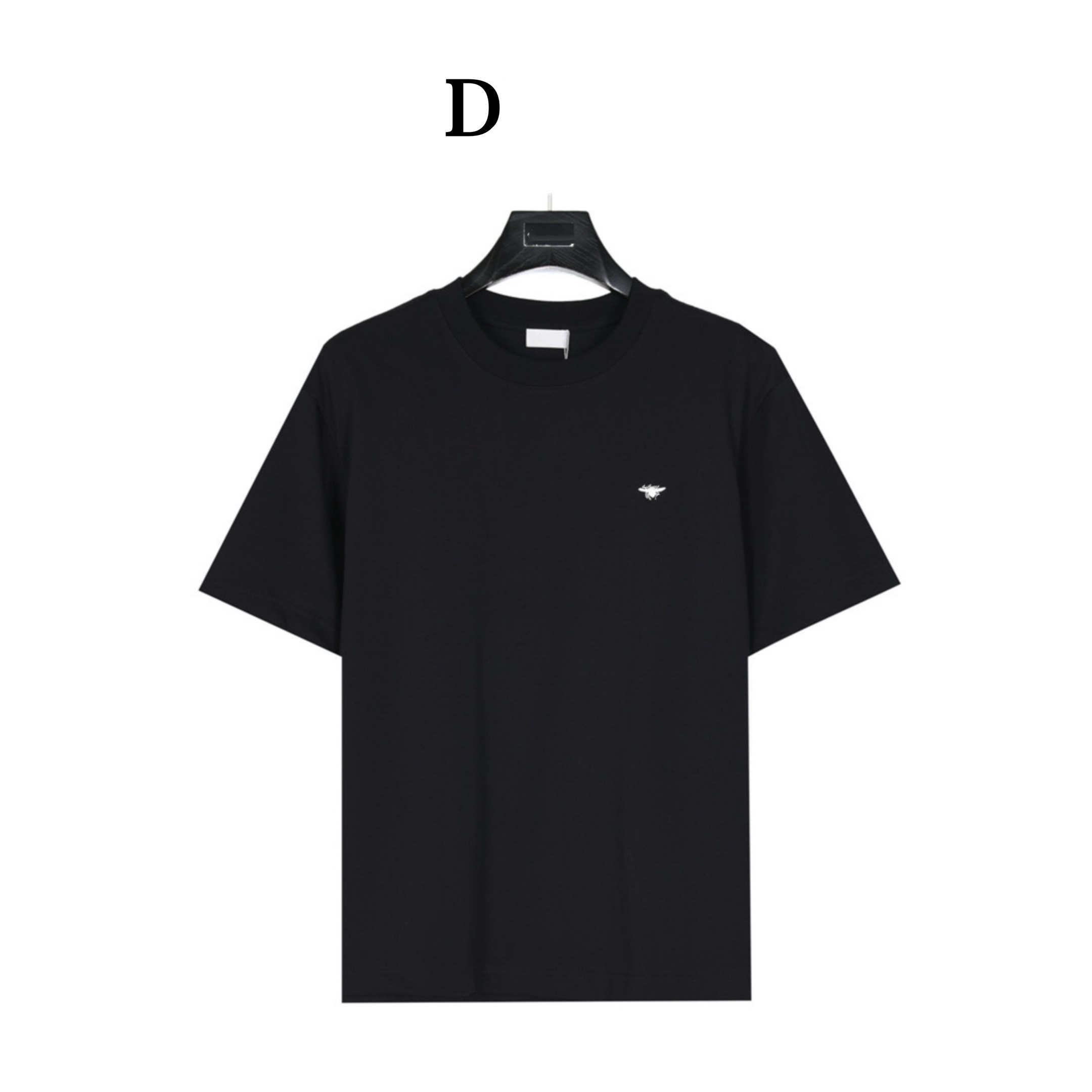 Design brand collaboration slogan embroidered short sleeves, embroidery enhances the style, neckline, sleeves and bottom hem