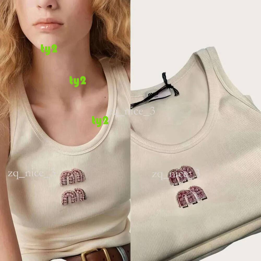Designer womens Clothes Women VEST Sexy muis tank Top brand MM Casual Tshirt luxury t shirts fashion Long Sleeve clothing Casual Streetwear good mater