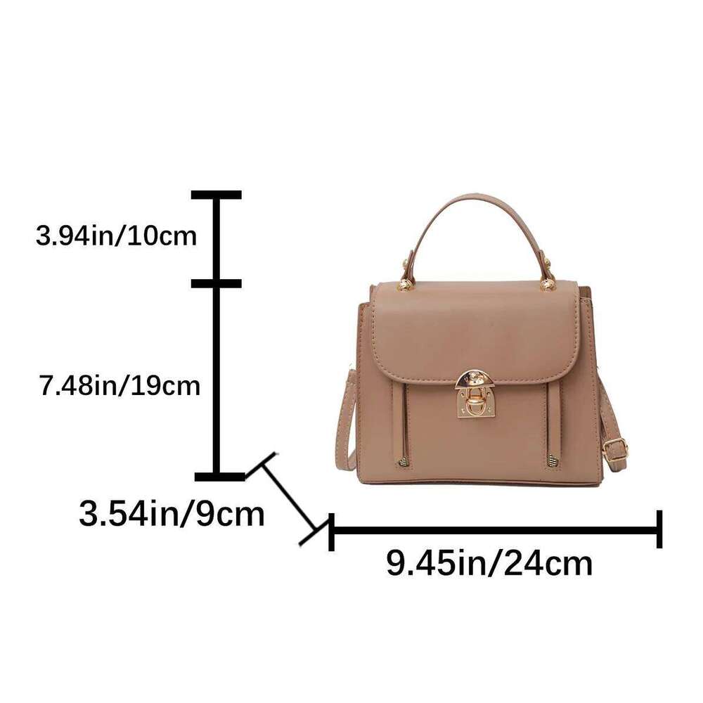Small Tote For Women Green Design Shoulder Brand Handbag And Purse Solid Pu Leather Flap Messenger Bag Lady Classic Bags