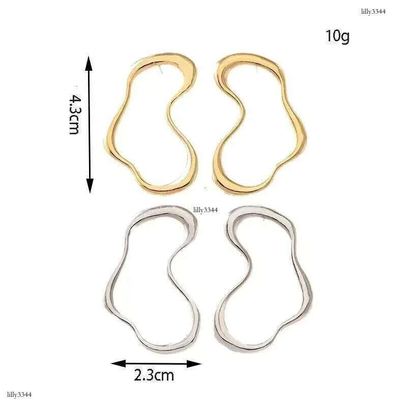 DHCollections Trend Metal Geometric Heart shaped New Design Irregular Simple Earrings Women's Fashion Accessories Gifts 2025