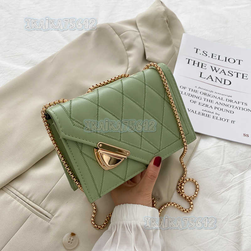 Summer Versatile Womens Small Bag 2025 New Fashion Chain Shoulder Messenger Bag Net Red Small Square Bag H250804