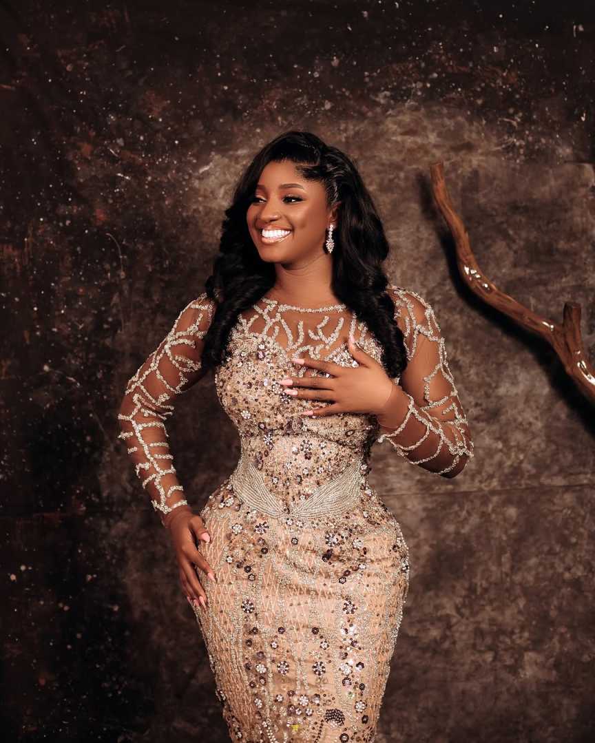 Elegant Evening Dresses Mermaid Large Crystal Celebrity Dress Long Sleeve Robe De Soiree Watteau Train Prom Gowns
