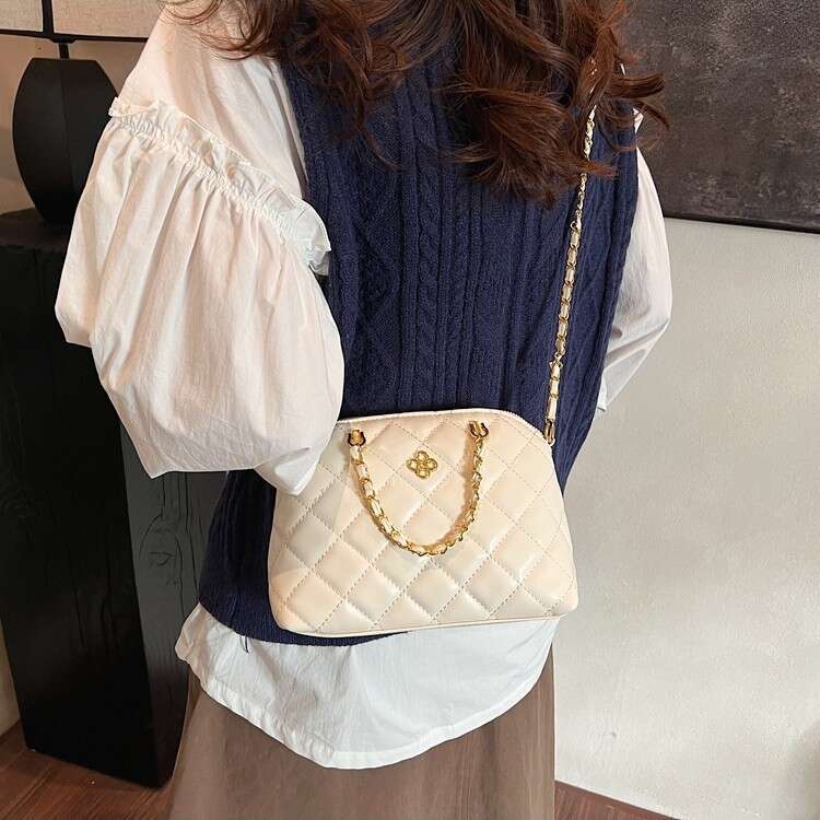dhpet_wholesale Design Sense High-Quality Texture New Diamond Chain Stylish Chanel-Style Fashion Versatile Single Shoulder Crossbody Women's Ligh