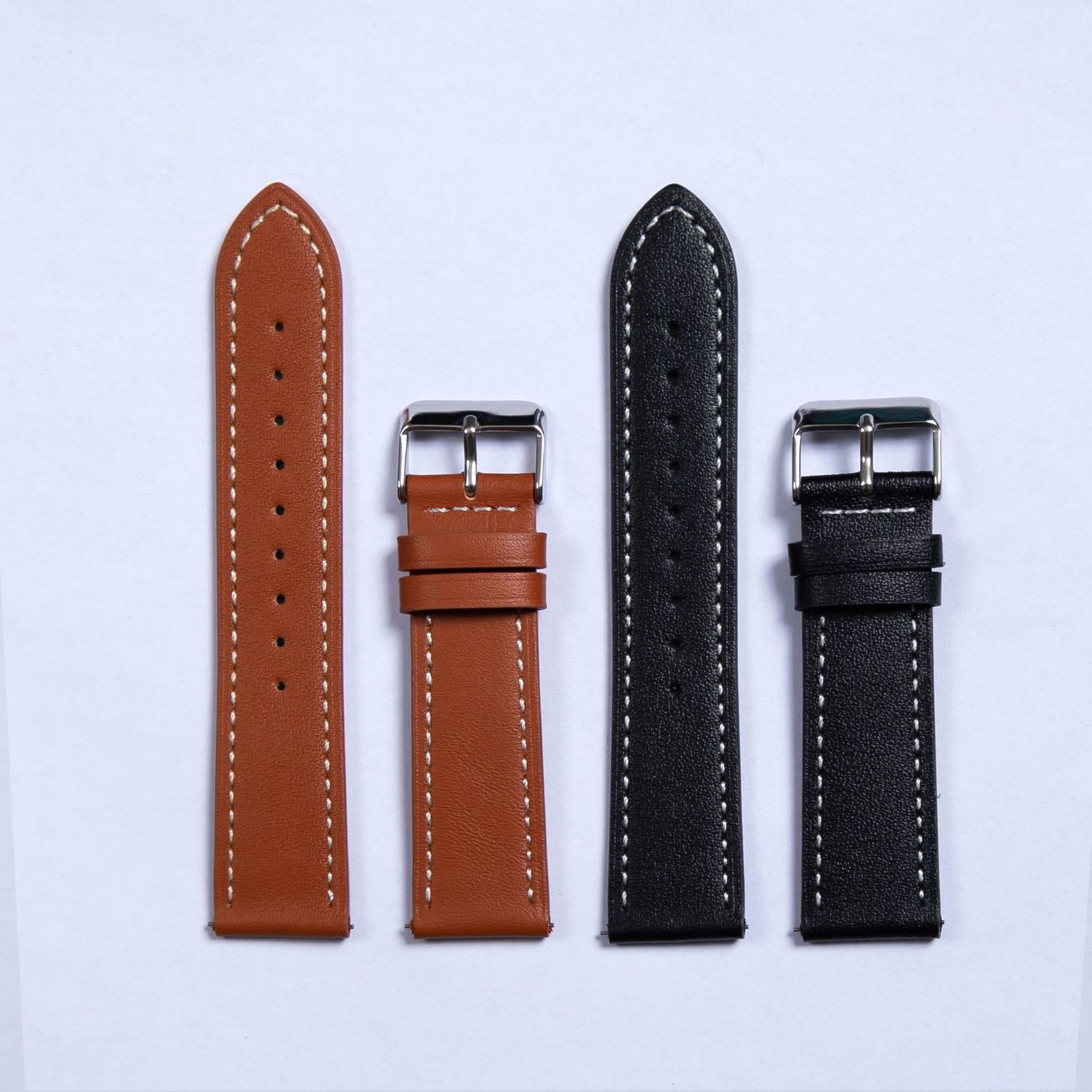 Top Layer Cowhide Genuine Leather Watch Strap for Men Suitable for Traditional Watches and Smart Watch Series Sports Style