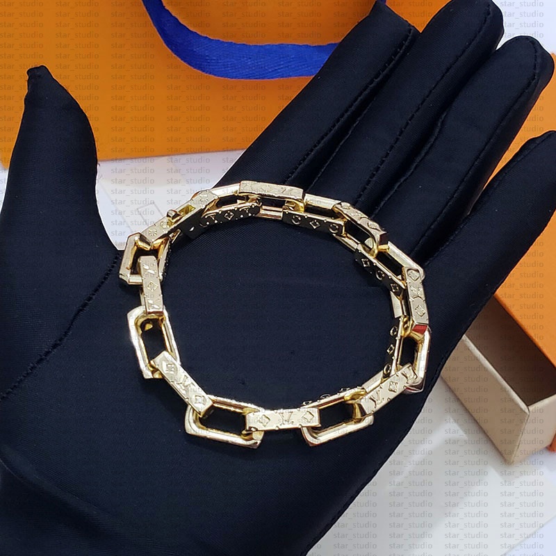 Brand Hip Hop Mens Bracelet Simple Stainless Steel Curb Cuban Link Chain Bracelet for Women Unisex Wrist Jewelry Gifts