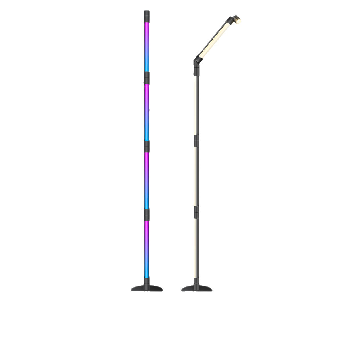 Sophisticated Minimalist Lighting Solution: Versatile Floor Lantern Adds Warm Glow Bluetooth version - flexible bending HCP204