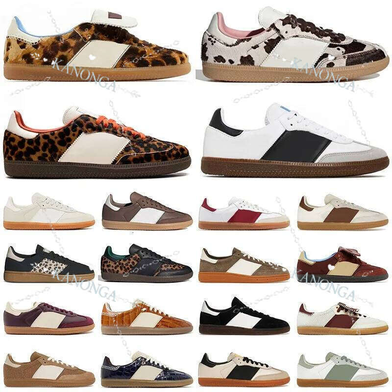 Top Quality Leopard DHGATE Mens Womens Cow Print Trainers Black White Brown Navy Blue Sier Designer Shoes For A Man Woman Sport Sneakers Dhgate Dh Gate