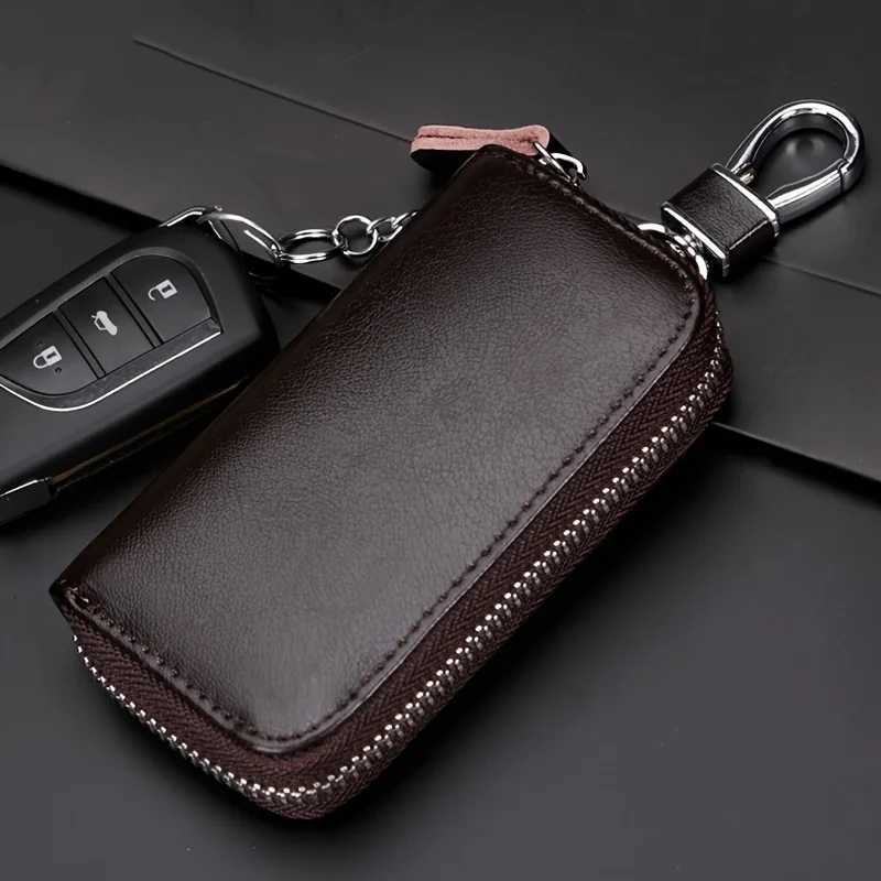 Car Key Bag Large Capacity Zipper Mens and Womens Waist Hanging Household Key Bag Buckle Universal Multi-Function Key Bag for G250802